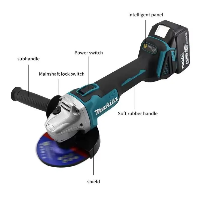 Makita DGA404 4-Speed Brushles - Brushless Angle Grinder Battery Powered recension och pris
