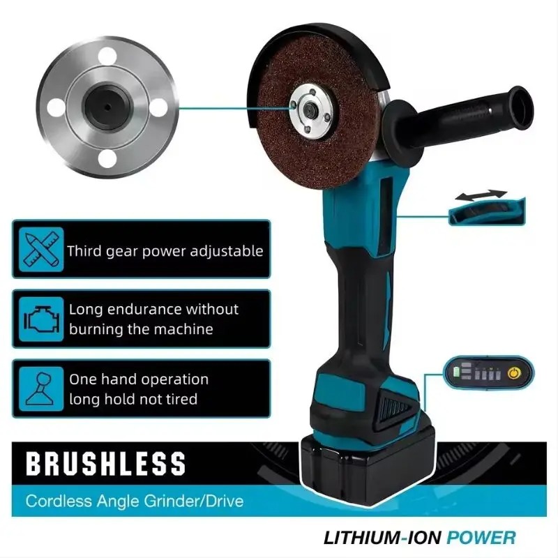 Makita DGA404 4-Speed Brushles - Brushless Angle Grinder Battery Powered recension och pris