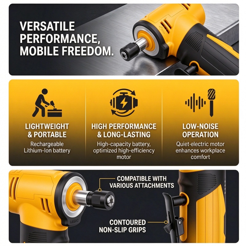 Electric Right Angle Die Grind - Brushless Angle Grinder Battery Powered recension och pris