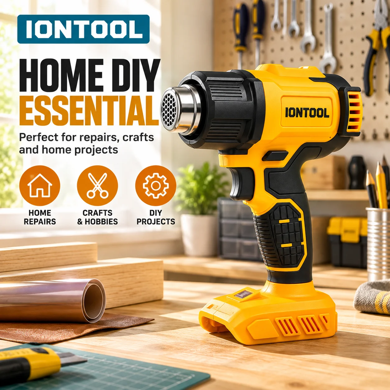 IONTOOL Yellow Cordless Heat G - Cordless Heat Gun For Shrink Tubing recension och pris