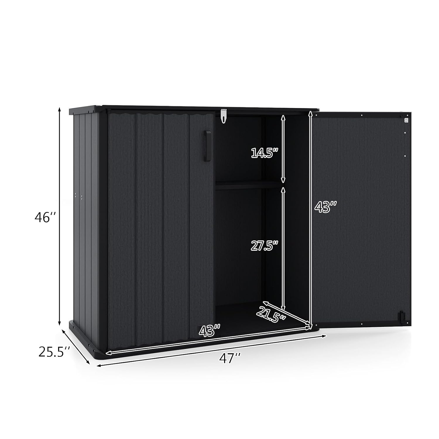 Outdoor Storage Shed 23.5 Cu.f - Garden Tools recension och pris