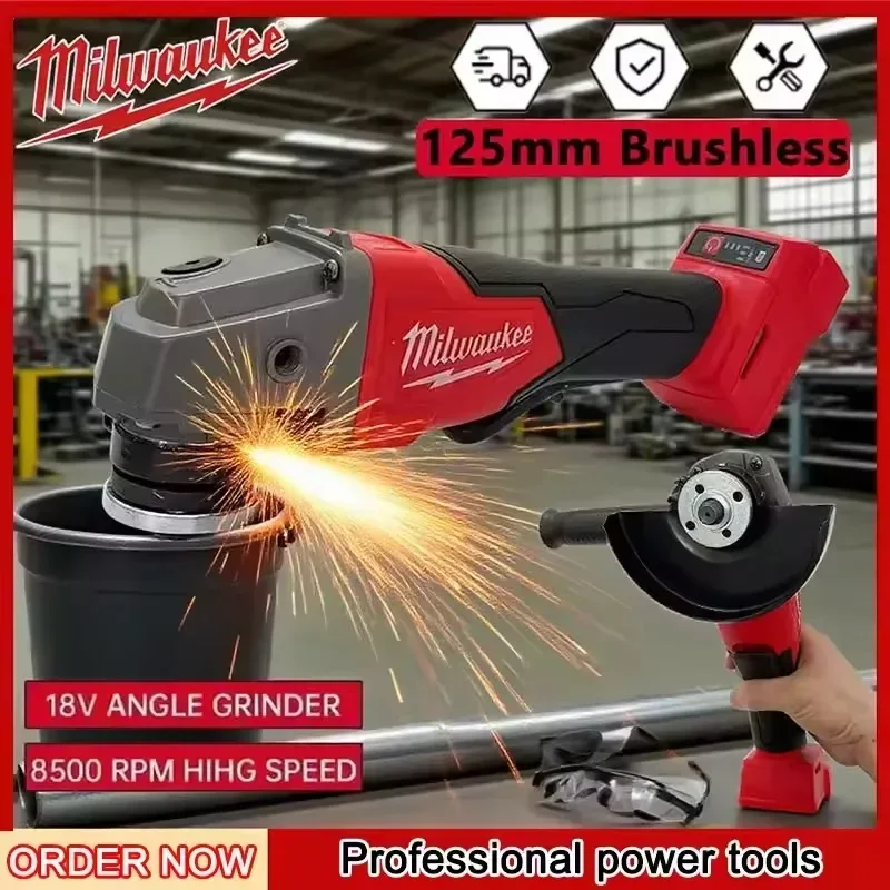 New Original Genuine Milwaukee - Brushless Angle Grinder Battery Powered recension och pris