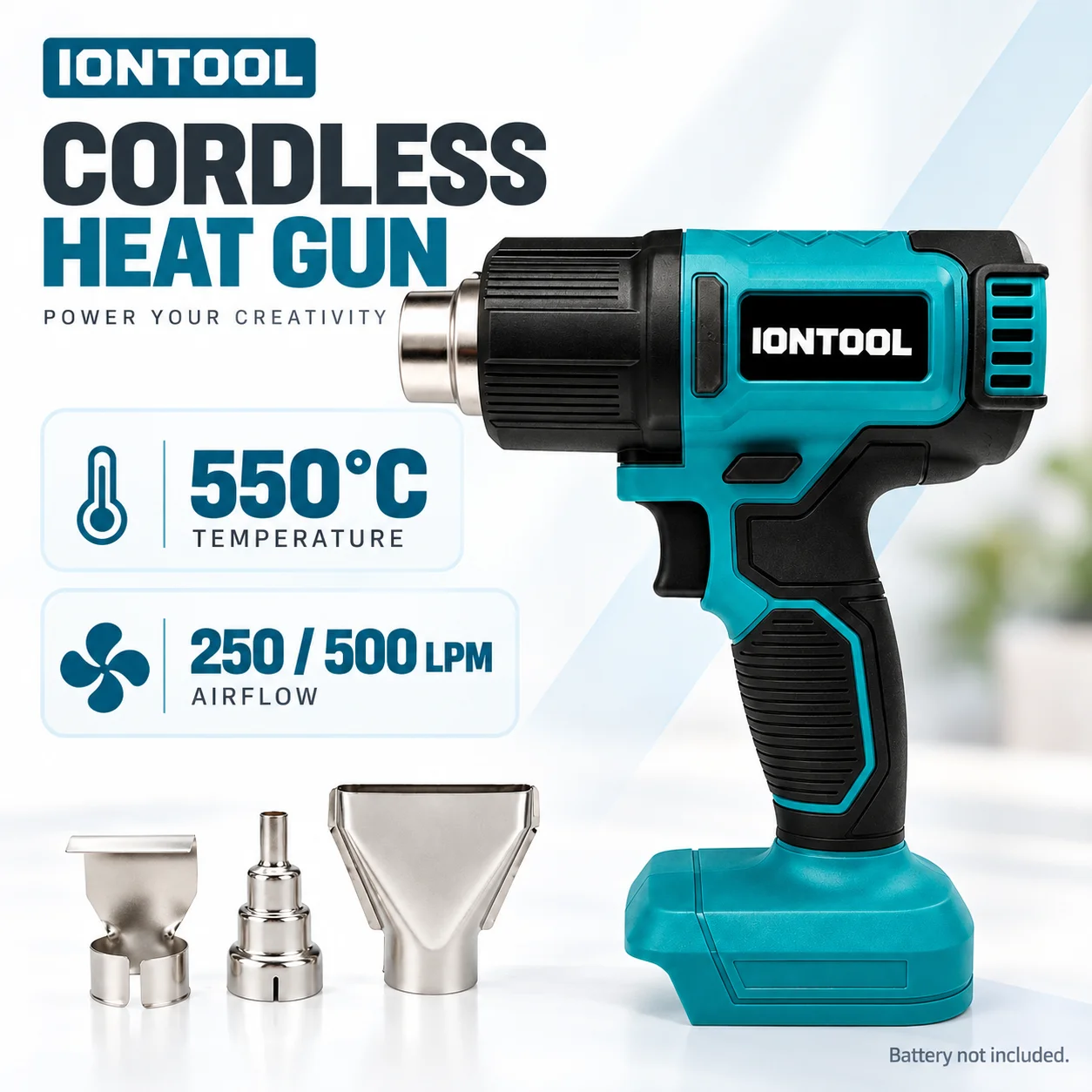 IONTOOL Cordless Heat Gun 550℃ - Cordless Heat Gun For Shrink Tubing recension och pris